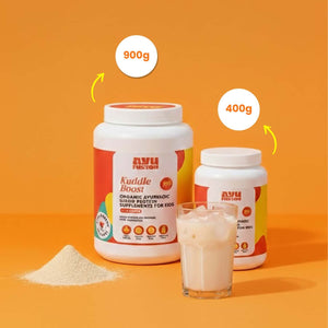 Kuddle Boost Ingredients - Plant Protein Rice Pea Almond Ayurvedic Herbs Pakistan