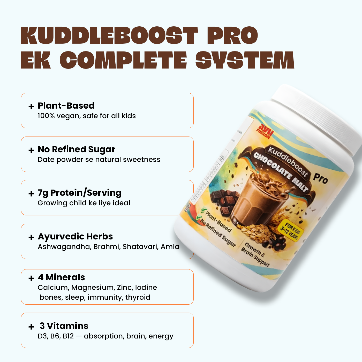 KuddleBoost™ Pro Growth & Height Protein For Kids (3–12 Years)
