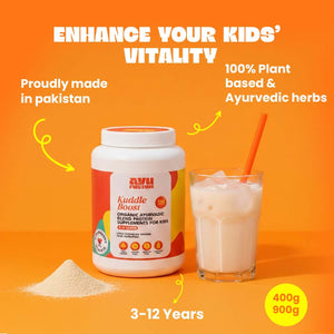 Kuddle Boost 13g Protein per Serving - Kids Growth Nutrition Sugar Free Vegan Pakistan